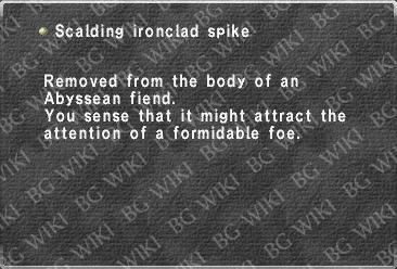 Scalding ironclad spike