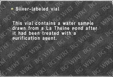 Silver-labeled vial