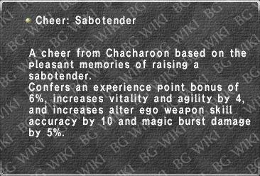 Cheer: Sabotender