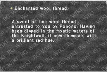 Enchanted wool thread