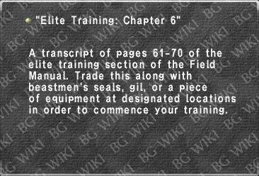 "Elite Training: Chapter 6"