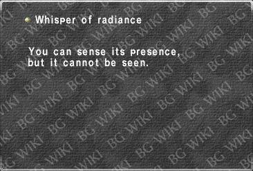 Whisper of radiance