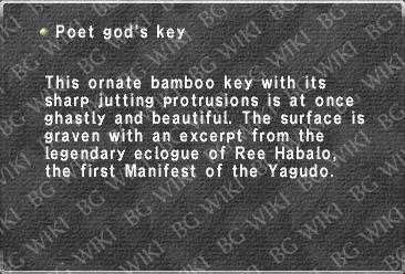 Poet god's key