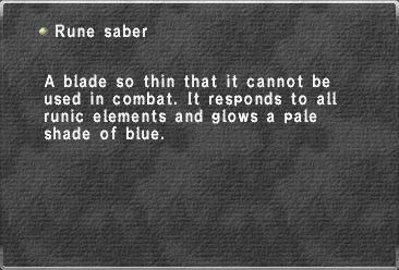 Rune saber