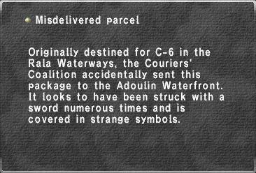 Misdelivered parcel