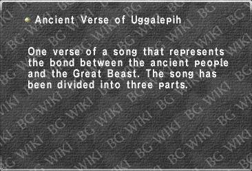 Ancient Verse of Uggalepih