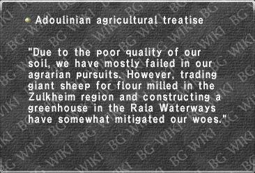 Adoulinian agricultural treatise