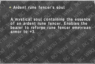 Ardent rune fencer's soul