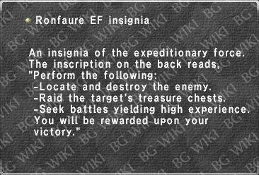 Ronfaure EF insignia