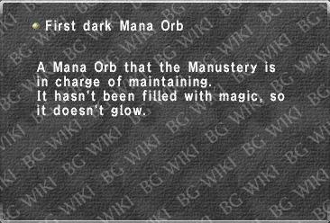 First dark Mana Orb