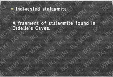 Indigested stalagmite