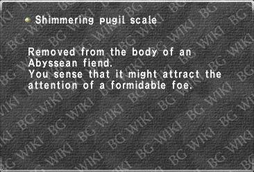 Shimmering pugil scale