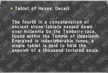 Tablet of Hexes: Deceit