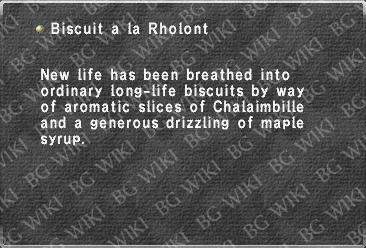 Biscuit a la Rholont