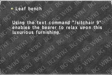 Leaf bench