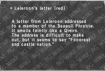 Leleroon's letter (red)