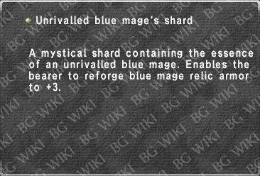 Unrivalled blue mage's shard