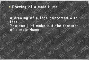 Drawing of a male Hume