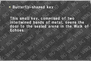 Butterfly-shaped key