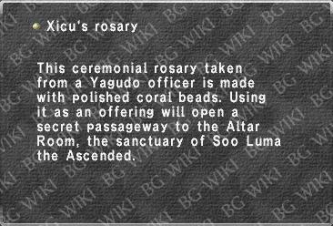 Xicu's rosary