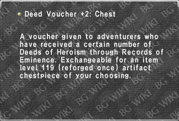 Deed Voucher +2: Chest