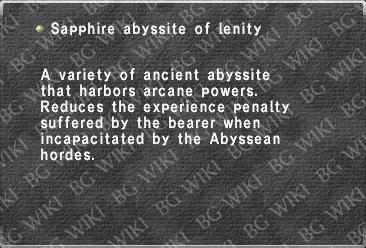 Sapphire abyssite of lenity