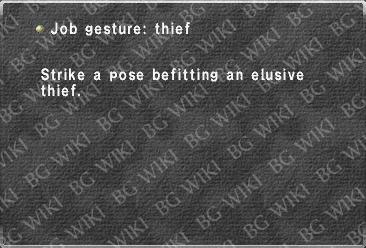 Job gesture: thief