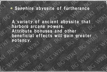 Sapphire abyssite of furtherance