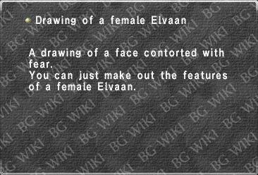 Drawing of a female Elvaan