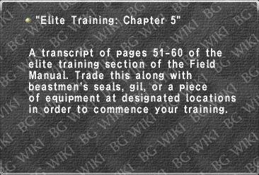 "Elite Training: Chapter 5"