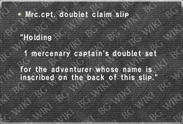 Mrc.cpt. doublet claim slip