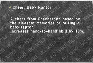 Cheer: Baby Raptor