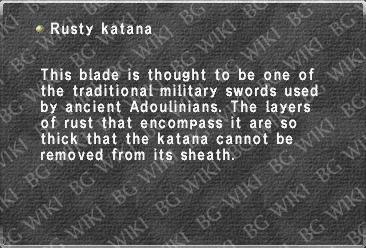 Rusty katana