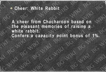 Cheer: White Rabbit