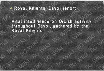 Royal Knights' Davoi report