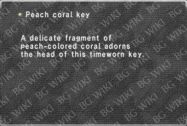 Peach coral key