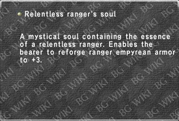 Relentless ranger's soul