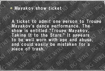 Mayakov show ticket