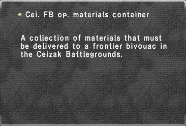 Cei. FB op. materials container