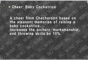 Cheer: Baby Cockatrice
