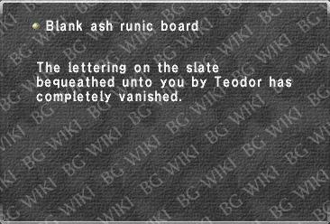 Blank ash runic board