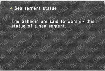 Sea serpent statue
