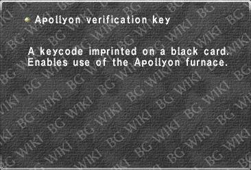 Apollyon verification key