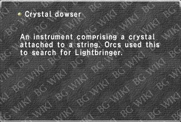 Crystal dowser