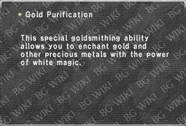 Gold Purification