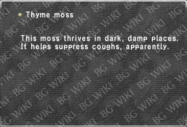 Thyme moss
