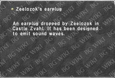 Zeelozok's earplug