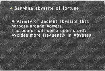 Sapphire abyssite of fortune
