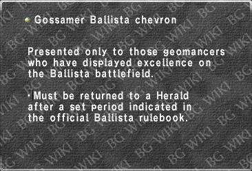 Gossamer Ballista chevron
