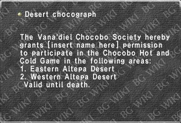 Desert chocograph